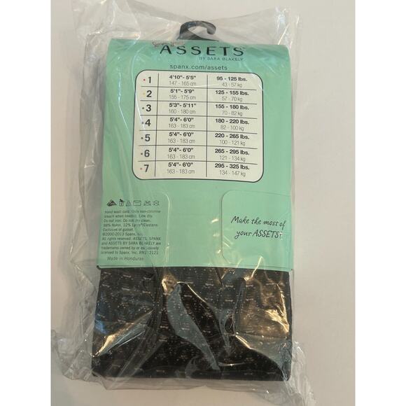 Assets by Spanx Sara Blakely Shaping Tight Women Size 2 Black Textured Wish Bone - Picture 2 of 4